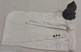 White printed cotton pant for women, full stitching, various sizes available