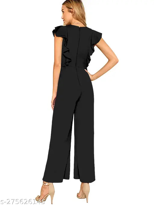 Stylish polycotton sleeveless women's jumpsuit, perfect for events or casual wear - Indian design
