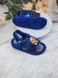 Black EVA Sole PVC Doggy RBL shoes for boys with Mickey print and velcro fastening, ideal for playtime