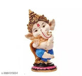 Handcrafted resin Ganesha statue, traditional Indian home decor showpiece for temple, office, or living room