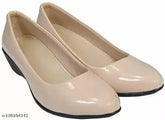 Synthetic leather girls' casual bell-bottom pants, solid color and closed back design, sizes: IND-3 to IND-8
