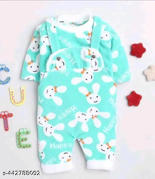 Three soft wool winter dresses for babies (0-3 months), printed net design with petrern detail, ideal for cold weather