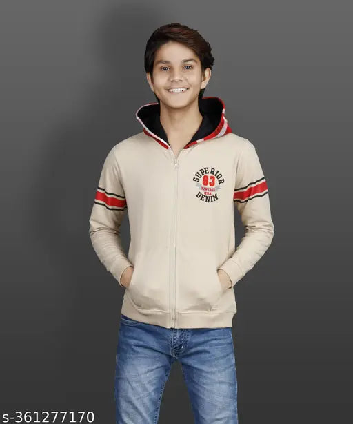Cotton blend embroidered boys hoodie t-shirt, long sleeves, multiple sizes available