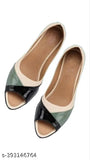 Synthetic patent leather belly ballet flats combo pack (2), Ashakti New Super Fancy women's shoes in attractive colors and designs from Shakti Enterprises, suitable for sizes IND-4 to IND-8. Made in India