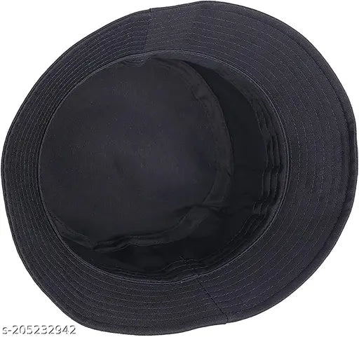 Stylish black cotton cow print bucket hat, breathable & foldable for girls and women, applicable to outdoor activities
