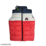 Colorblocked polyester sleeveless jackets for kids, 12-13 years, India