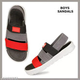 Lightweight, breathable boys' Lycra sandal slippers. Eva sole, textured net design. Durable, slip-resistant, and adjustable for easy wear