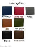 Customized leather wallet for men, personalized gift item, solid pattern, free size (10x11 cm), made in India