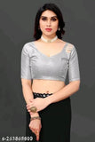 Georgette cut work saree, faux plastic mirror work, Indian party wear, solid net & Banarasi silk blouse
