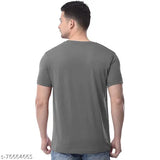Stylish cotton men's short sleeve printed t-shirt, suitable for workouts or casual wear. Made in India
