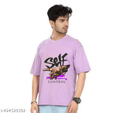 Four Brother oversized cotton blend T-shirt for man, printed pattern, round neck, short sleeves