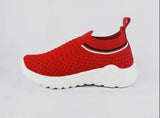 Red textured EVA Kicck Kids Casual Shoes, suitable for 1 to 5 years old, durable and trendy sneakers for girls