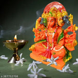 Handcrafted Panchmukhi Hanuman Ji resin idol for pooja, mandir, office decoration and gifting, 6.5 inch. High-quality spiritual deity with intricate details