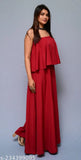 Diyaz women's sleeveless polyester jumpsuit, solid net design, multiple sizes available from XS to XXXL, origin India