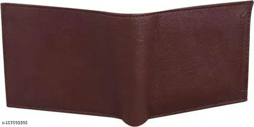 Brown PU leather wallet with 10 card slots, perfect for casual evenings or parties by Sonrisa Men