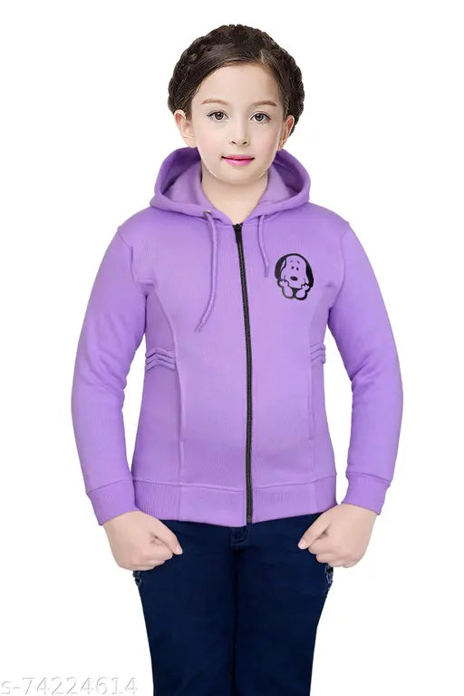 Cotton blend solid hoodie for kids, 3-4 years (bust size 26 in, length size 19 in), made in India