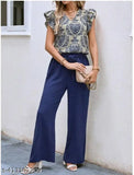 Lycra printed net women's jumpsuit with short sleeves, retro style from India