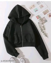 Fleece sweatshirt for women, solid color, long sleeves, XS (34in bust, 18in length, 17in waist, 32in hip, 15in shoulder)