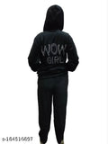 Velvet winter tracksuit for girls and women, soft and fancy with jacket (M: Top bust 38in, length 26in, bottom waist 30in, length 36in)