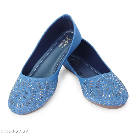 Synthetic FROH FEET bellies for women and girls, stylish heels with resin sole, comfortable footwear