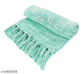 Self-designed cotton net Fashion Throw (140 x 170 cm), versatile as sofa cover, chair, bed edge, yoga mat, or picnic blanket. Handcrafted with Good Yarn for an attractive look. Made in India