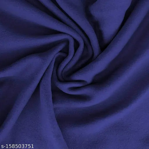 Blue polyester wool fleece single bed blanket, lightweight & warm for all seasons by N G Products