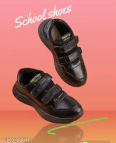 NCC black EVA sole walking shoes for kids, lace-up design, ideal for running and school use