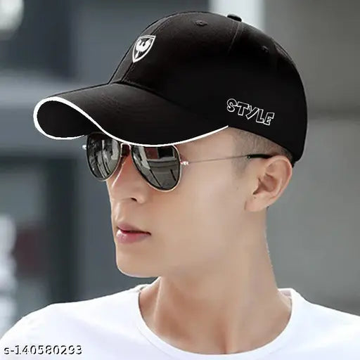 Solid cotton baseball cap, Style eaglebuzz embroidery, authentically made in India