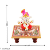 Marble Ganesh Idol, premium decorative showpiece for home or office. Lord Ganesha Ji represents wisdom and prosperity." (123 characters)