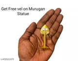 Murugar statue with peacock, poly resin god idol, 7cm tall, Indian artifact