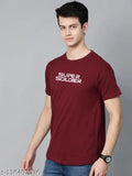 Maroon cotton London Crew Super Soldier printed men's t-shirt, 100% organic, half sleeve for gym style