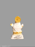 Marble dust Saraswati Maa Murti, decorative home pooja room item, size 4in x 23in
