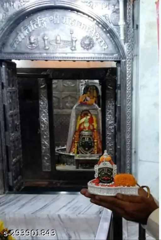 Handcrafted Mahakaleshwar Jyotirlinga Shiva Linga, made in India, featuring resin material, 12 cm in height and width, ideal for gift, puja, car deshboard showpiece