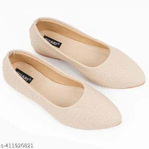 Synthetic leather colorblocked women's casual bellies, comfortable & regular use (IND sizes: 4-9)