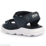 Navy blue synthetic sandal for kids by XDOX, featuring Eva sole and Velcro fastening. Ideal for boys aged 4-10 years." (96 characters)