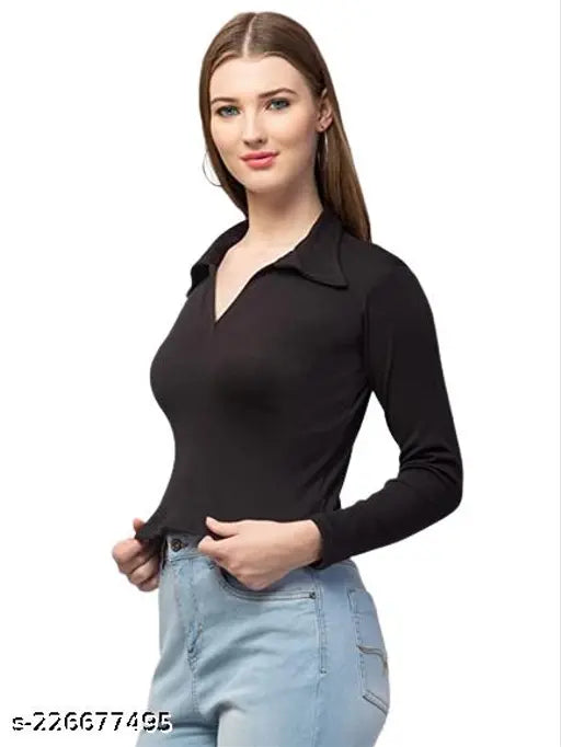 Solid cotton blend full sleeves collar top & tunic for men, stylish long-sleeve tunica by RBFashion