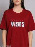 Stylish oversized cotton T-shirt, printed in vibrant designs, perfect for casual wear and street style
