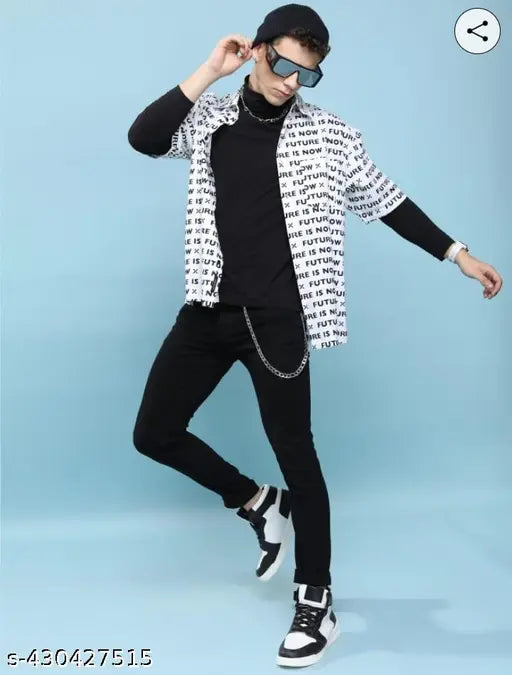 Slim fit men's black denim jeans, solid pattern and high-quality fabric for fashionable outfits