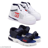 Lightweight canvas Bersache shoes for boys' outdoor activities, high quality PVC sole - pack of 2 for hiking & gym training