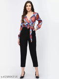 Classy Lycra jumpsuit for women, solid net, long sleeves. S-XL sizes, India origin