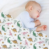 Aerocotton home baby muslin swaddle 100x100cm-pack, lightweight cotton AC blanket for swaddling & layering, ideal for newborns, cartoon print from India