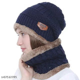 Woolen YouthRobe beanie hat (onesize), unique pattern keeps you warm during winter activities