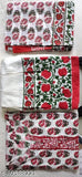 Cotton Treandy Dupatta Set - Printed three-quarter sleeve kurta and bottomwear, single size M (38in bust, 14.5in shoulder), Indian origin