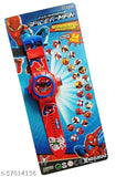 Trendy kids unisex digital Spiderman watches, free size (20mm), Indian-made, fun and stylish watch for kids play and timekeeping