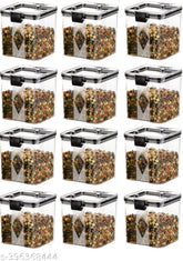 Black plastic Lock N Lock airtight kitchen storage set (set of 8, 700ml containers), ideal for pantry organization and dishwasher safe