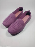Purple mesh PVC soled slip-on for women, size IND-5 to IND-9, India origin