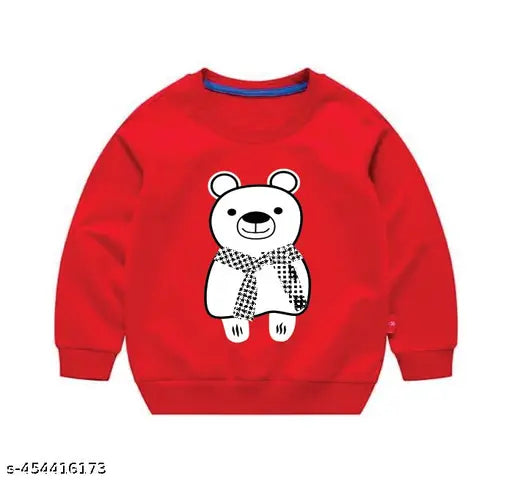 Stylish cotton blend kids' sweatshirt combo, solid printed winter wear for boys and girls aged 2-12 years. Soft, durable, and machine-washable