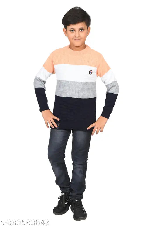 Woolen sweater, colorblocked design for winter, Dimsy Collection, 2 pack, kids sizes 8-12 years