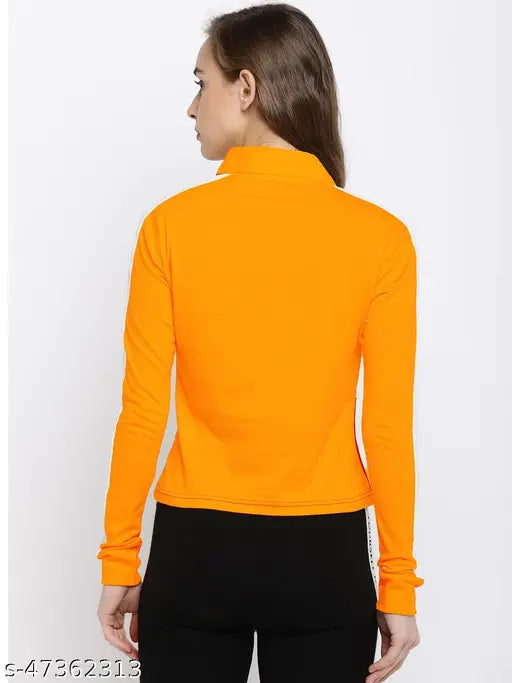 Multicolor cotton long sleeves T-shirt, colorblocked design by LEWEL. Wear for casual outfits