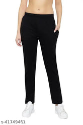 Trendy cotton-blend maxi pyjamas, skin-friendly with elastic waist & two pockets (one zip), great casual lounge wear for women, comfortable design, India origin